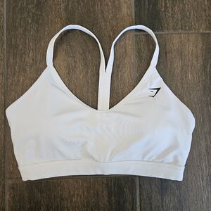 White Gymshark Women's Sports Bra, Size Small
